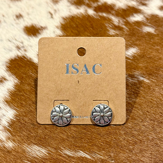 Navajo 14mm Brass Stud Earrings
