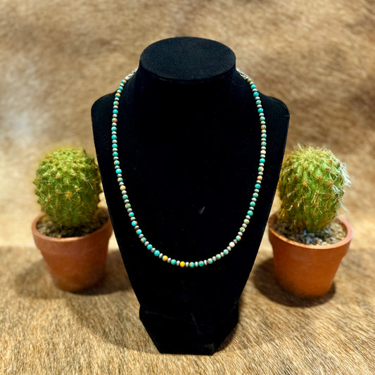 15" Handmade Navajo Gemstone Necklace