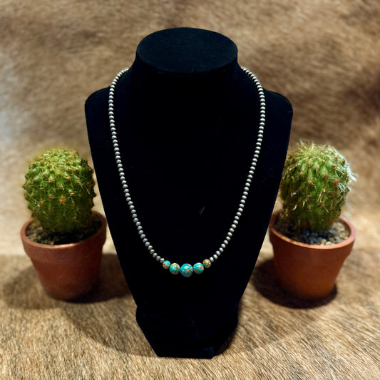 15" Handmade Navajo Gemstone Necklace