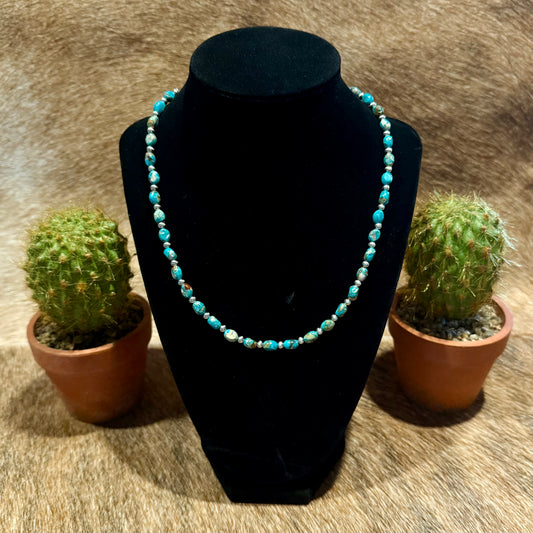 16" Handmade Navajo Gemstone Necklace