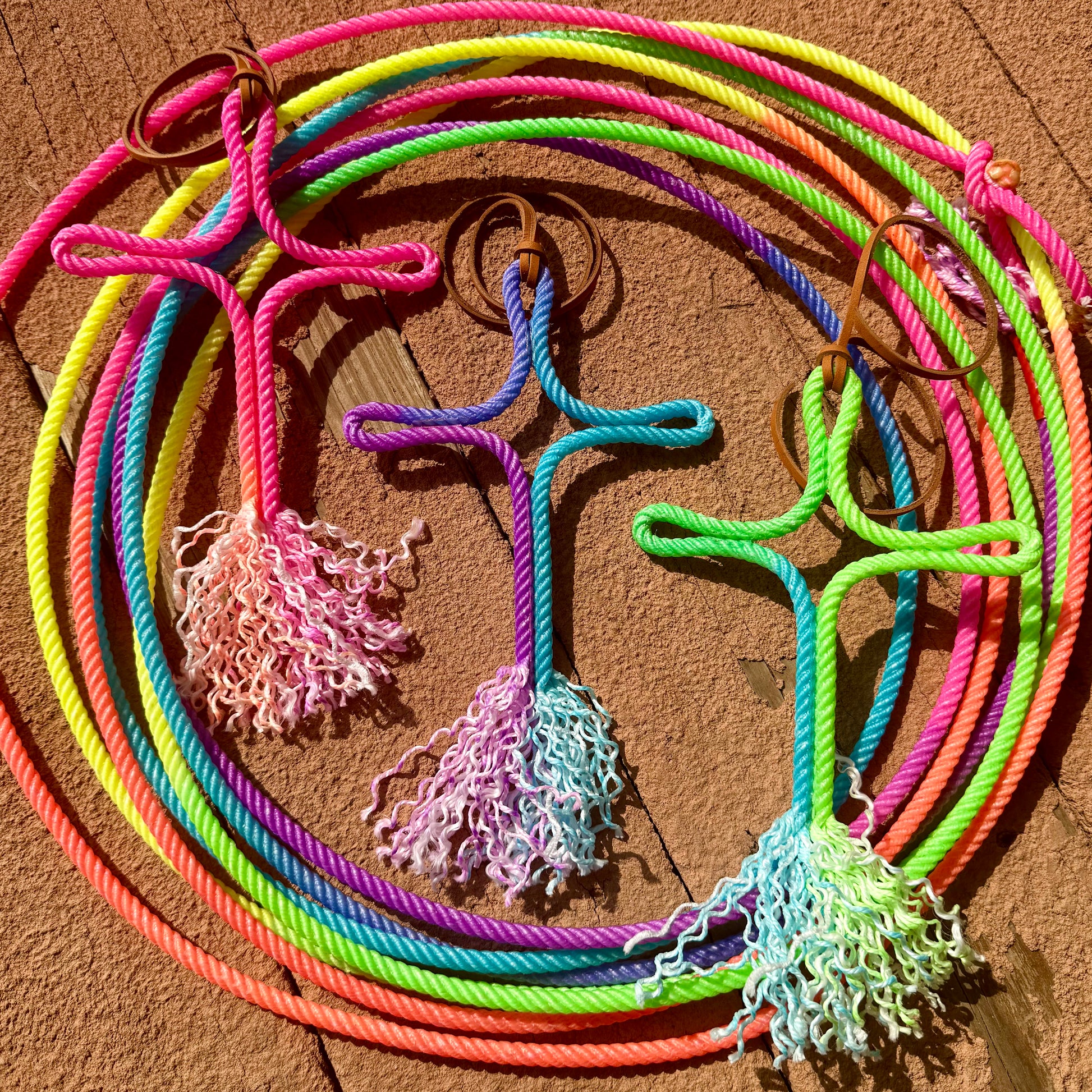 Two Rope Cross Rainbow Rope Crosses LIMITED EDITION – Rowdy Herd Western