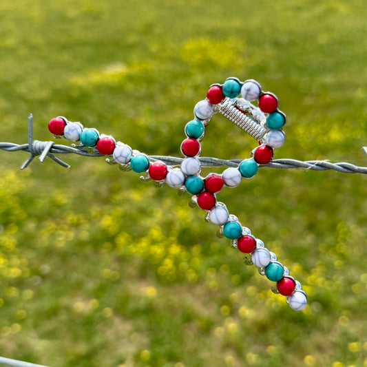 American Sweetheart Beaded Hair Clip
