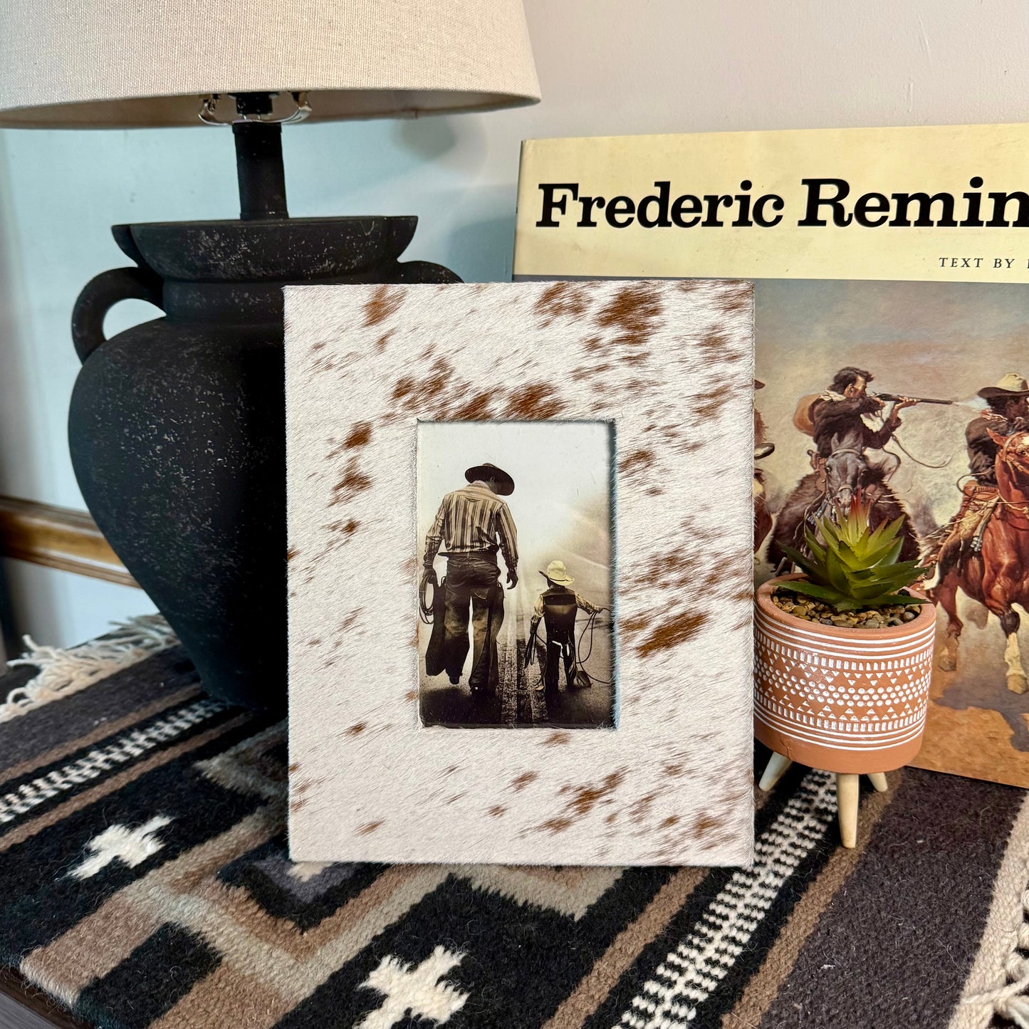 Cowhide 4x6 Picture Frame