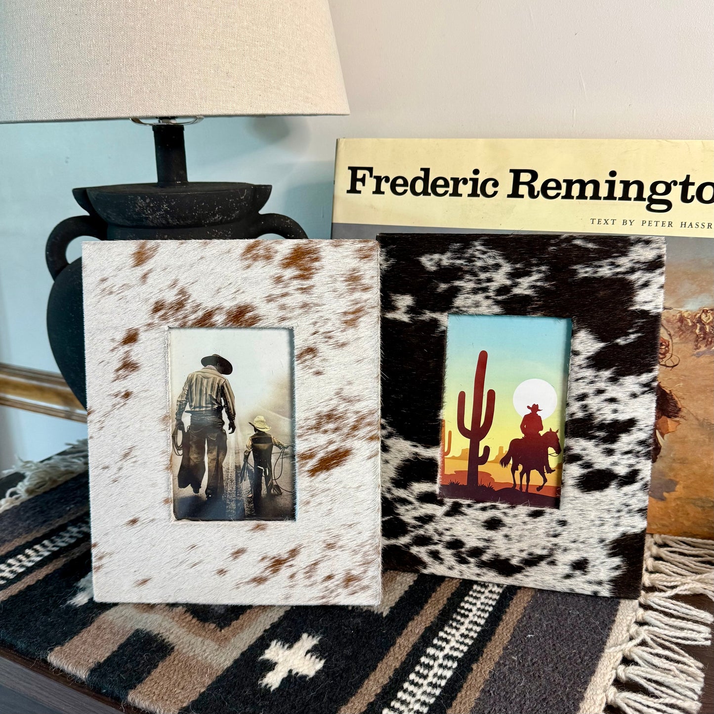 Cowhide 4x6 Picture Frame