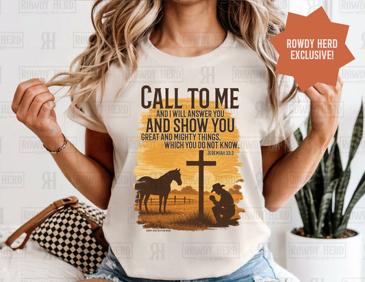 Jeremiah 33:3 T-Shirt | Comfort Colors Tee, Gildan Sweatshirt or Hoodie