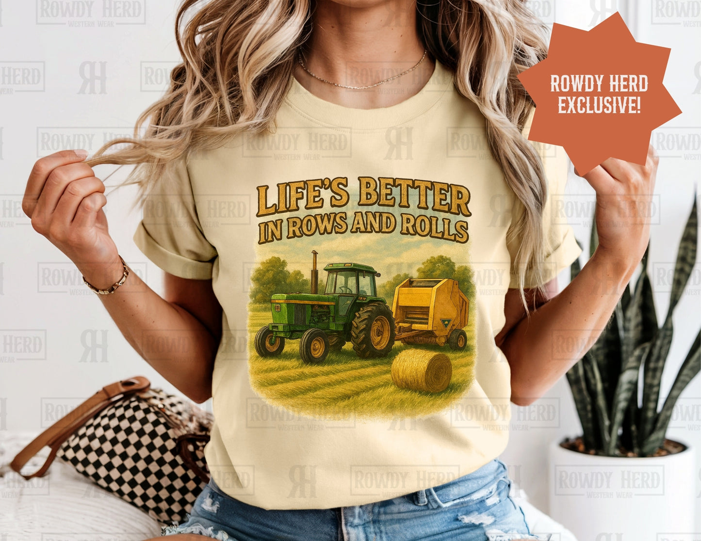 Life’s Better in Rows and Rolls | Comfort Colors Tee, Gildan Sweatshirt or Hoodie