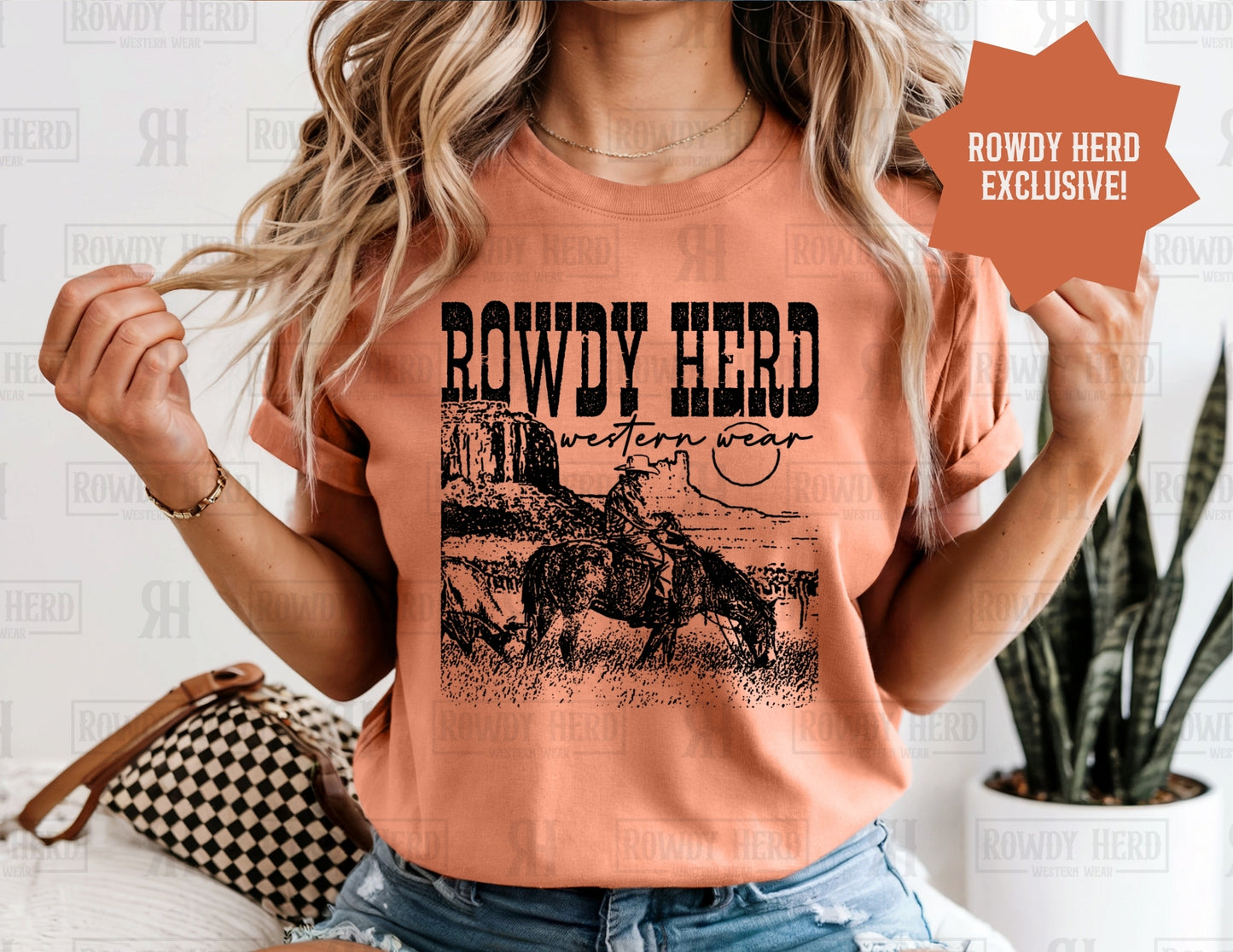 Rowdy Herd Western Merch | Comfort Colors Tee, Gildan Sweatshirt or Hoodie