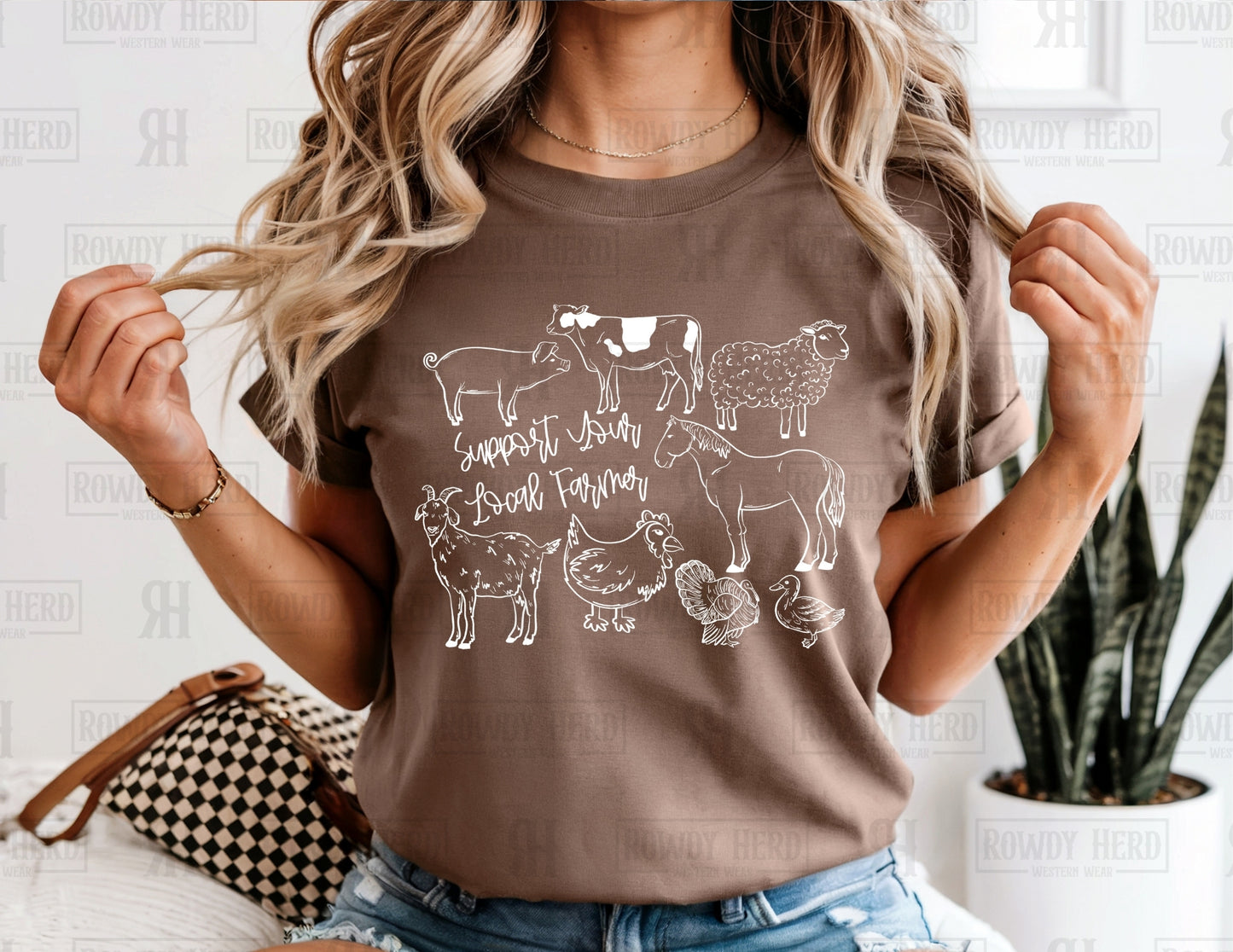 Support Your Local Farmer | Comfort Colors Tee, Gildan Sweatshirt or Hoodie