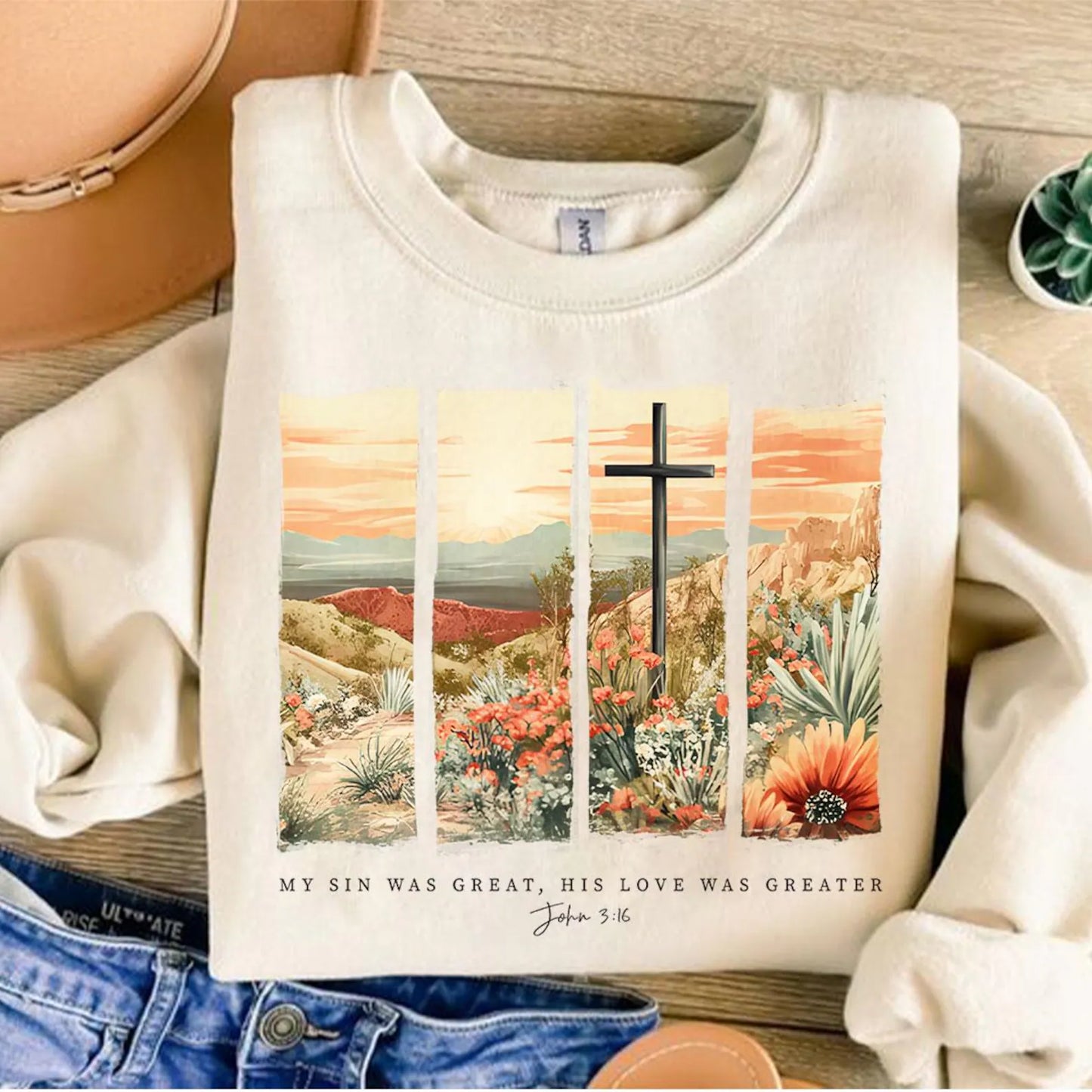Youth His Love Was Greater John 3:16 | Comfort Colors Tee, Gildan Sweatshirt or Hoodie