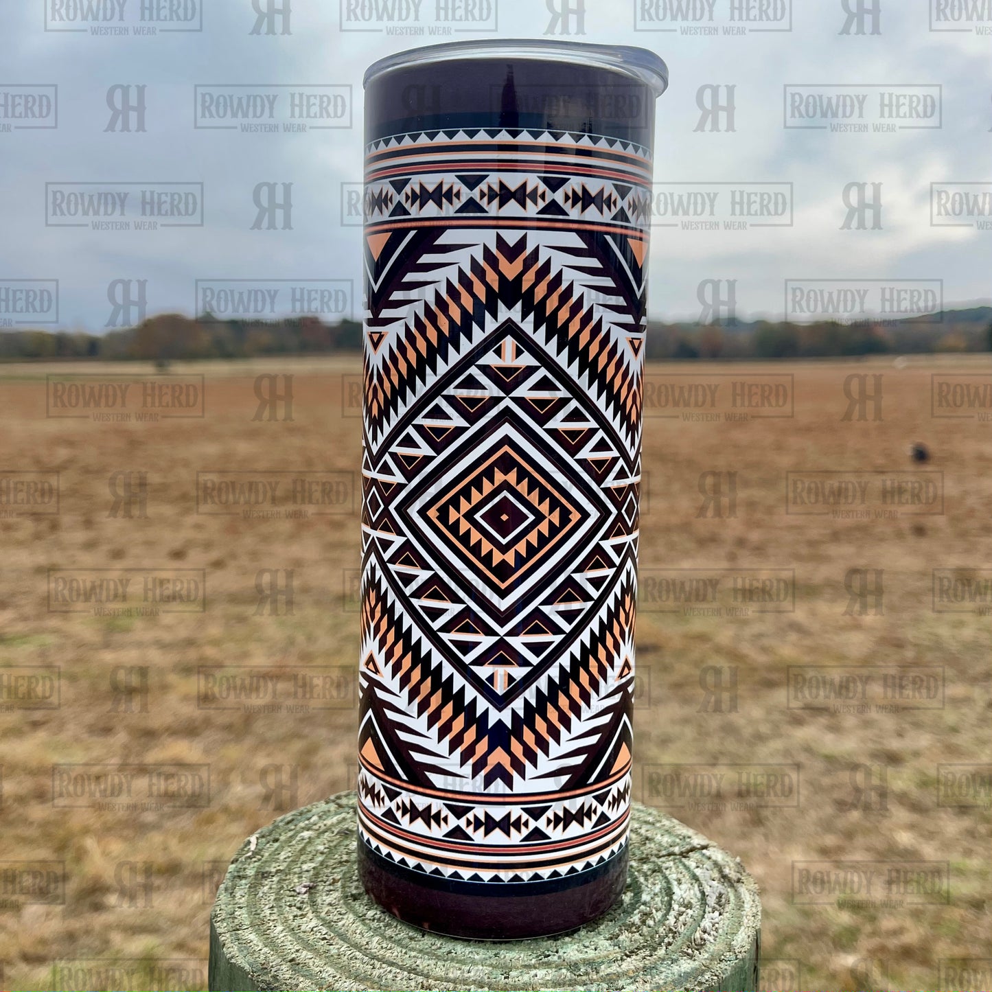 Orange Tribal Tumbler