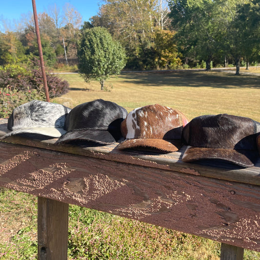 Cowhide Hair-On Snapback Hats